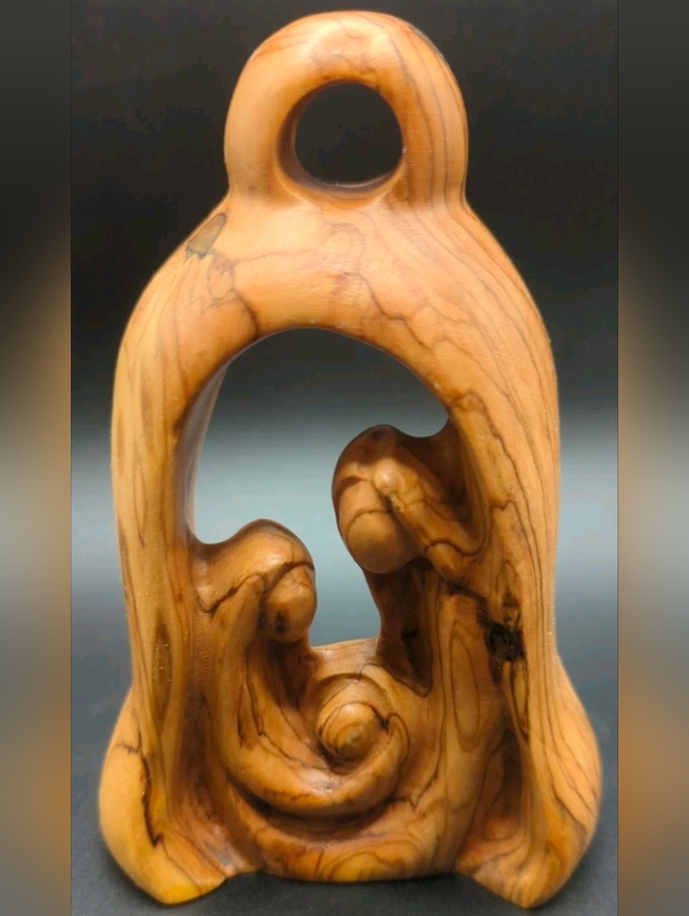 Hand Carved- Olive Wood- Holy Family Nativity Scene - Christmas